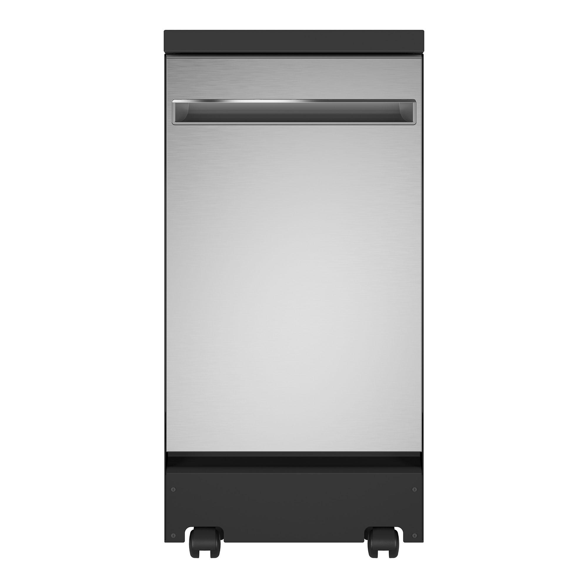 Rent to Own GE Appliances 18" Portable Dishwasher Stainless at Aaron